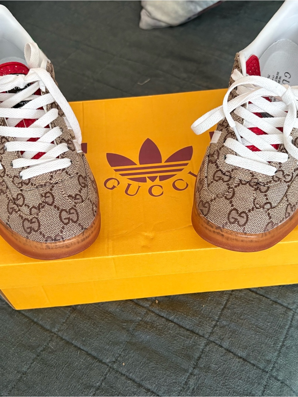 Gucci Sneakers in Brown, White, Red & Green - Picture 6 of 7